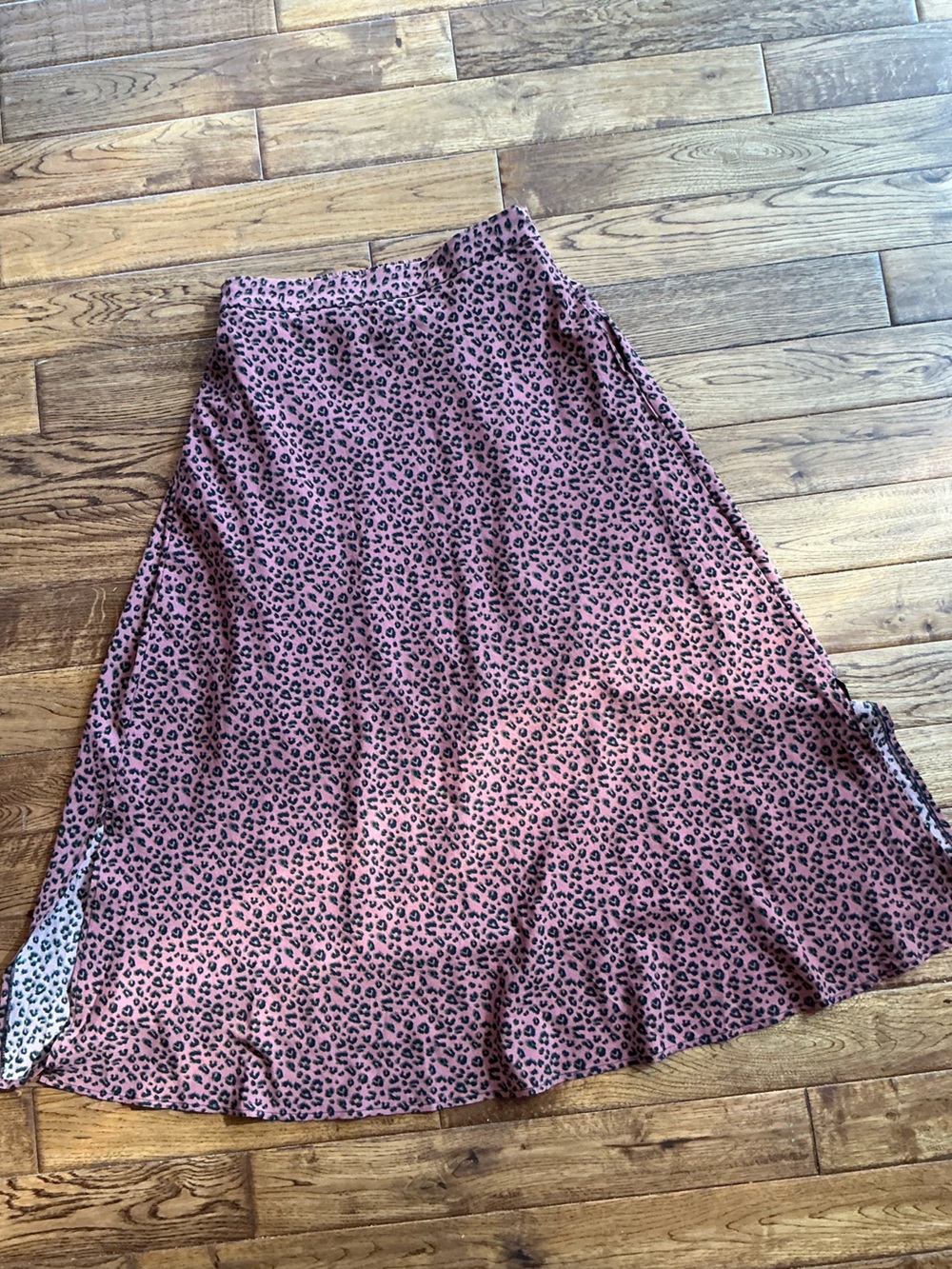 Pink Martini Rose Pink Leopard Maxi Skirt
